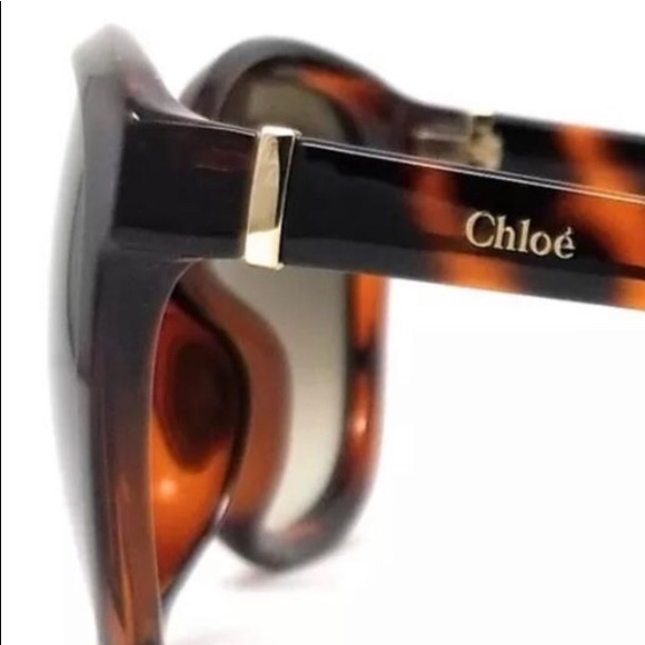 Chloe Tortoise Cat Eye Sunglasses - Picture 8 of 8